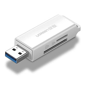 Đồ đọc thẻ xe hơi Dual read USB 3.0 ra TF+SD model CM104 đen Ugreen 40752