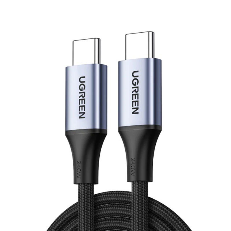 Vỏ UGREEN USB-C sang USB-C 2.0 5A Alu với bím tóc 3m