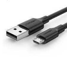 Cáp UGREEN USB 2.0 A to Micro USB Mạ niken 1.5m (Đen)
