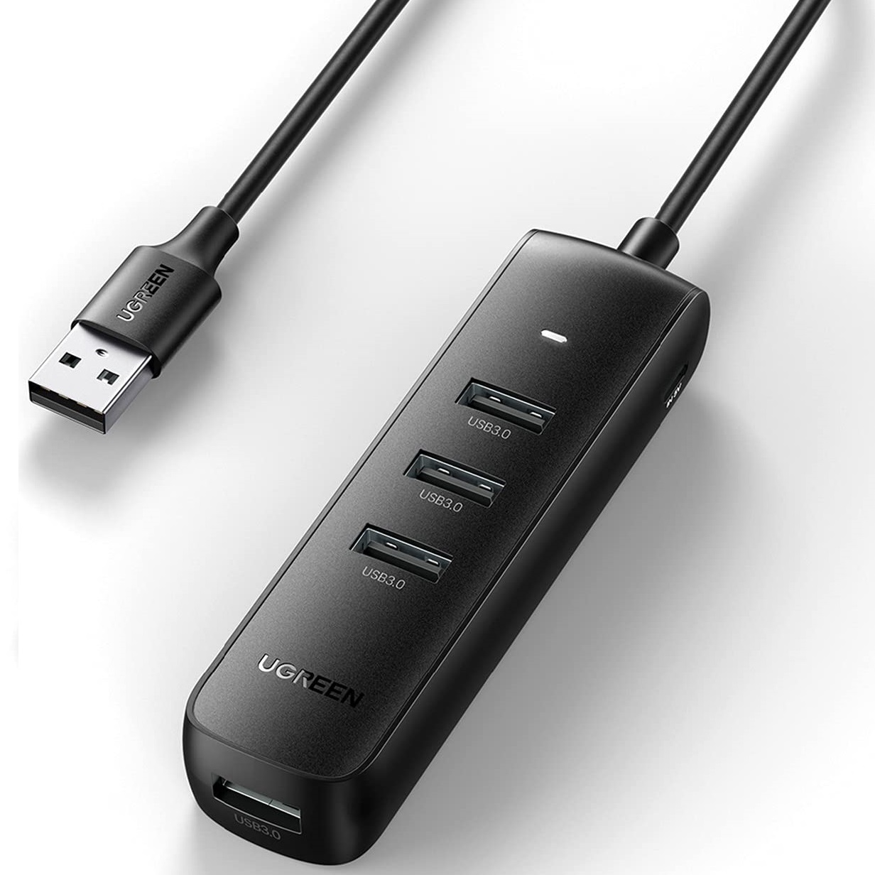 Hub chia USB 3.0 ra 4 cổng dài 1M chính hãng Ugreen 80657 cao cấp (Micro USB cấp nguồn)